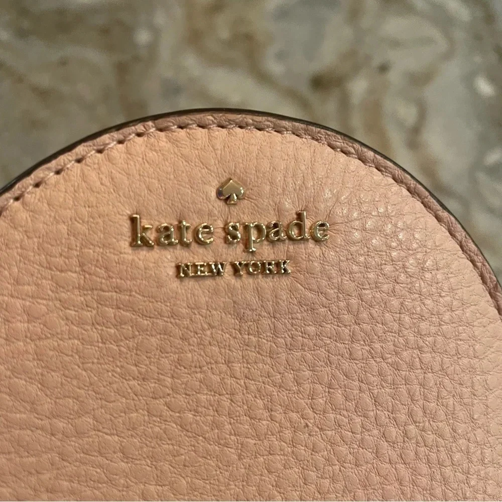 NWT Kate Spade pink half moon wallet